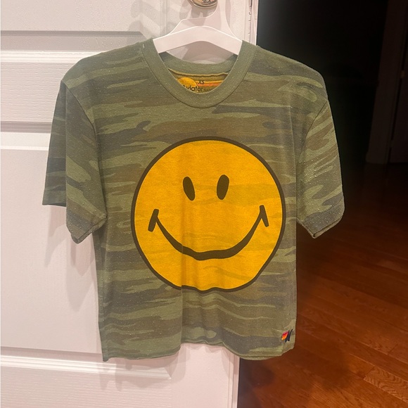 🌟XS SO RARE Aviator Nation smile camo t, I’ve never worn it, bough posh - Picture 5 of 5